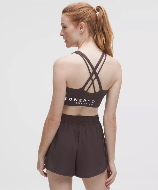 lululemon Energy Longline Bra *Evolve sequoia