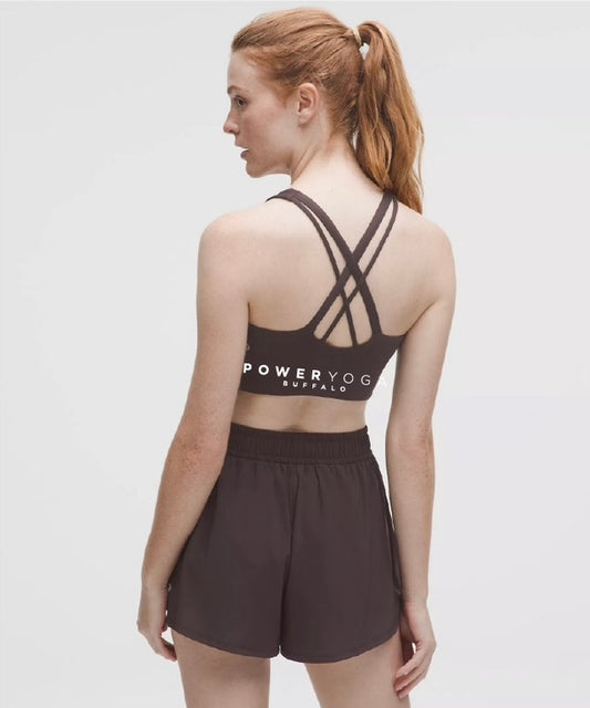 lululemon Energy Longline Bra *Evolve sequoia